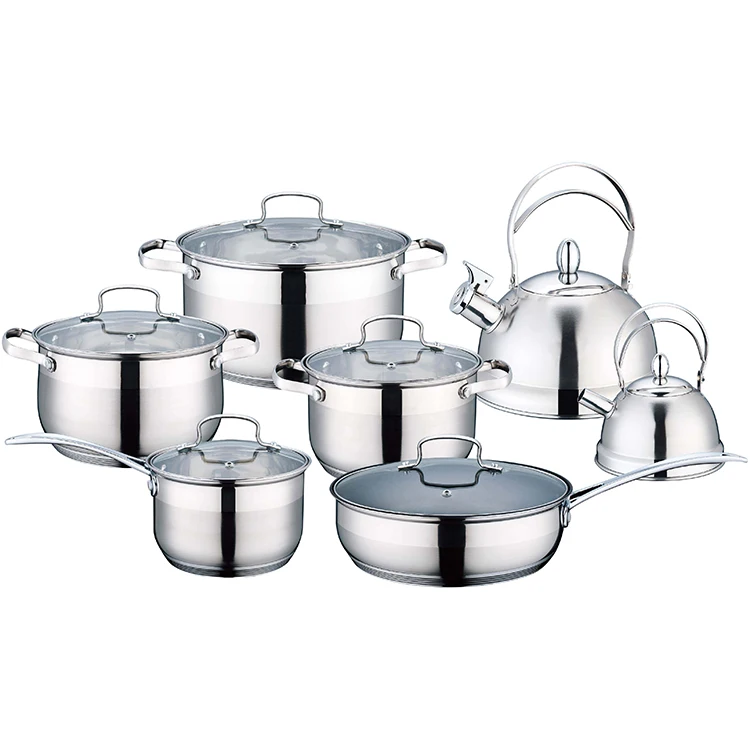 
14 Piece Set Kitchen Cookware Non-stick Cookware Wholesale Kitchenware Cookware Set 