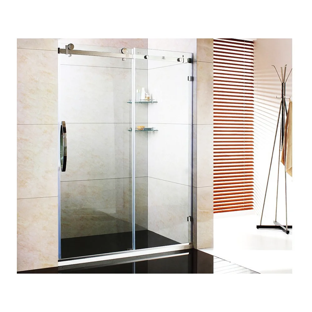 Factory Direct Sale  Sliding Bathroom Enclosure Tempered Glass Shower Door