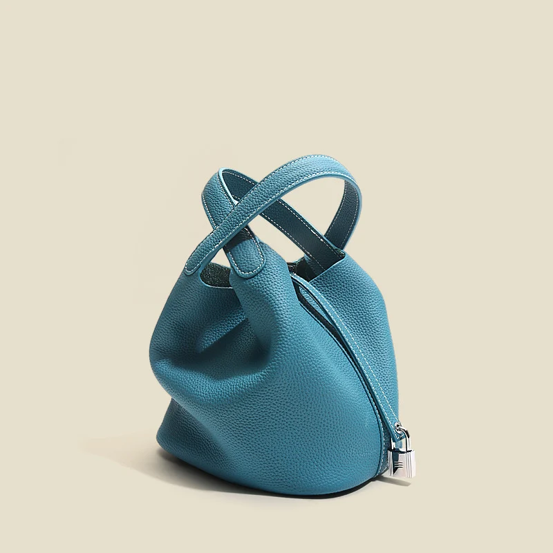 Italian Genuine Cowhide Leather Handbags Women 100% Genuine Leather Bags With Custom Logo