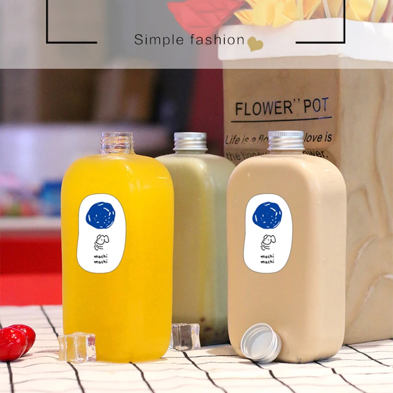 350ML Plastic Fruit Drink Milk Tea Cup Empty Wine Bottle Ice Coffee Maker Whiskey Juice Drink Bottle Vodka Bottle With Lid