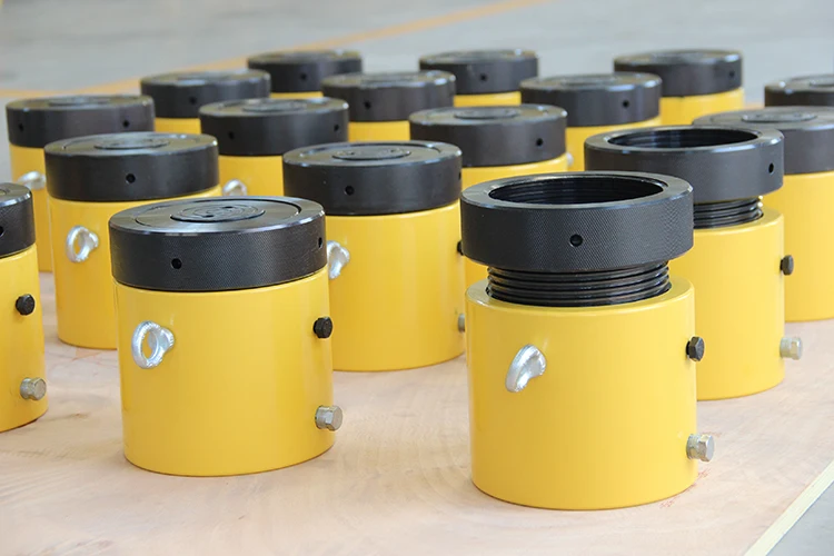 High Tonnage Load Holding 400 Ton Single-Acting Mechanical Lock Nut Hydraulic Lift Jack System