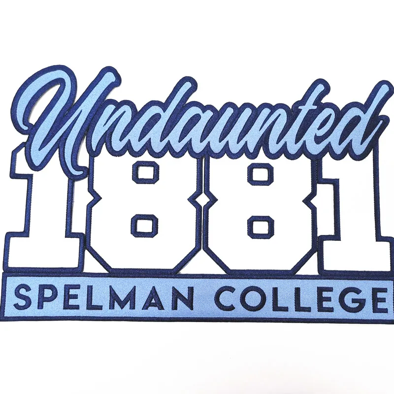 Custom Twill fabric embroidery iron on patch