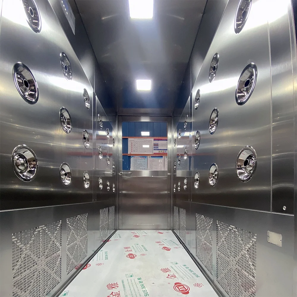 Automatic Sliding Door Clean Room Stainless Steel Air Shower Room Air Shower Door