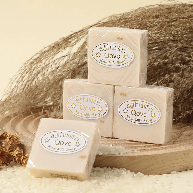 Wholesale rice soap 65g handmade soap as a souvenir face wash bath oil control cleansing fragrance soap