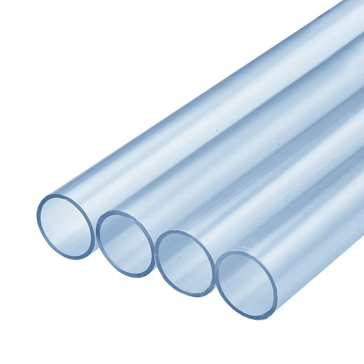 Transparent PVC Pipe Schedule 40 Plastic Electrical Clear Transparent PVC Rigid Conduit Clear PVC Conduit  Pipe for Electrical