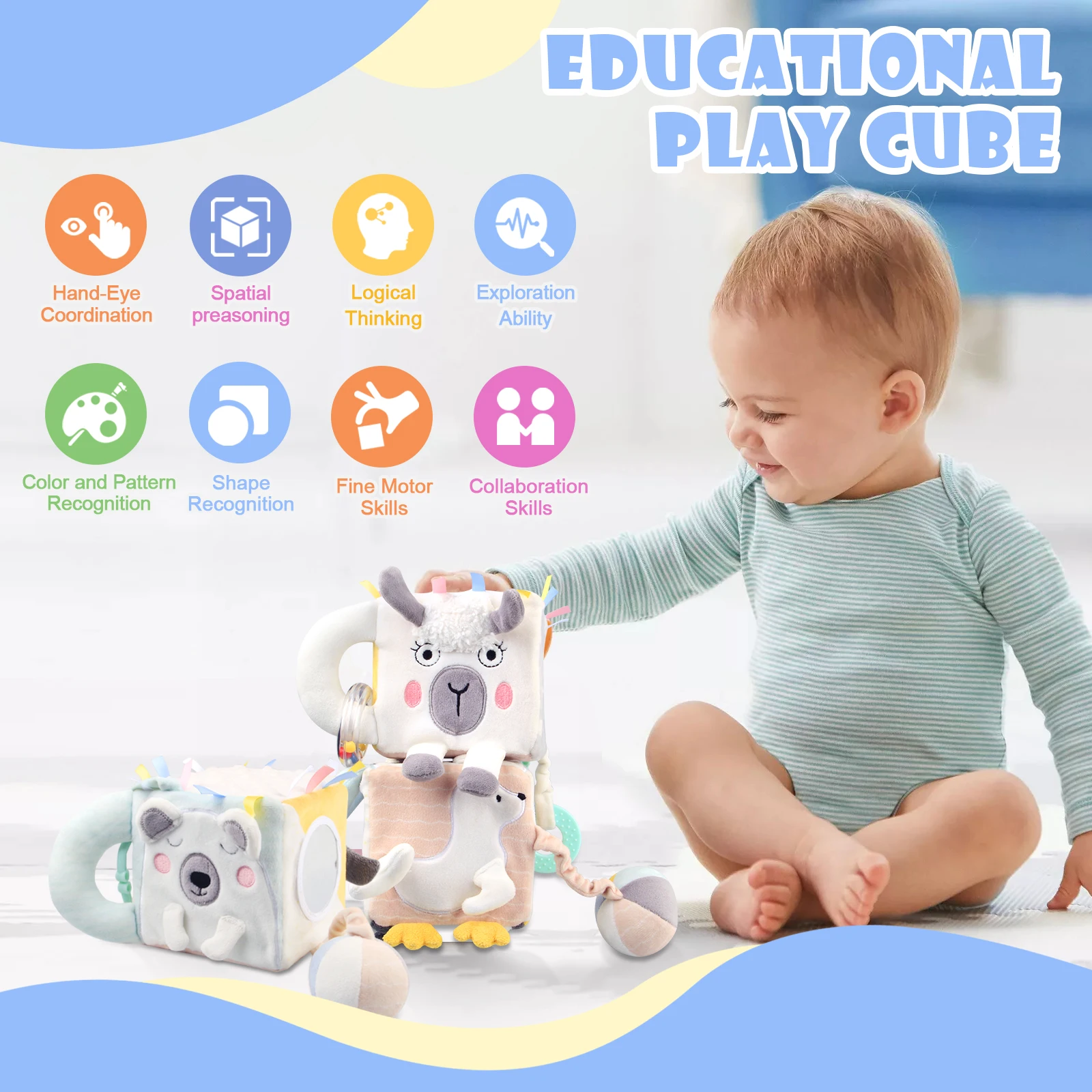 New Design Cute Animal Kids Plush Toys Infant Doll Sogt Activity Cute Polar Bear Plush Toys For Children