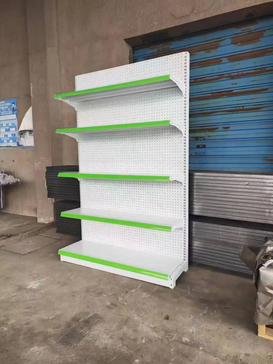 Double-sided Metal Gondola Shelves Racks Supermarket Shelves Shop Display Stand For Supermarket Retail And Convenience Stores