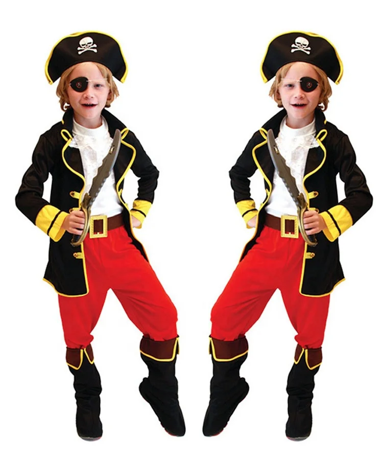 Pirate Costume Set Pirates of the Caribbean Party Halloween Cosplay Costume