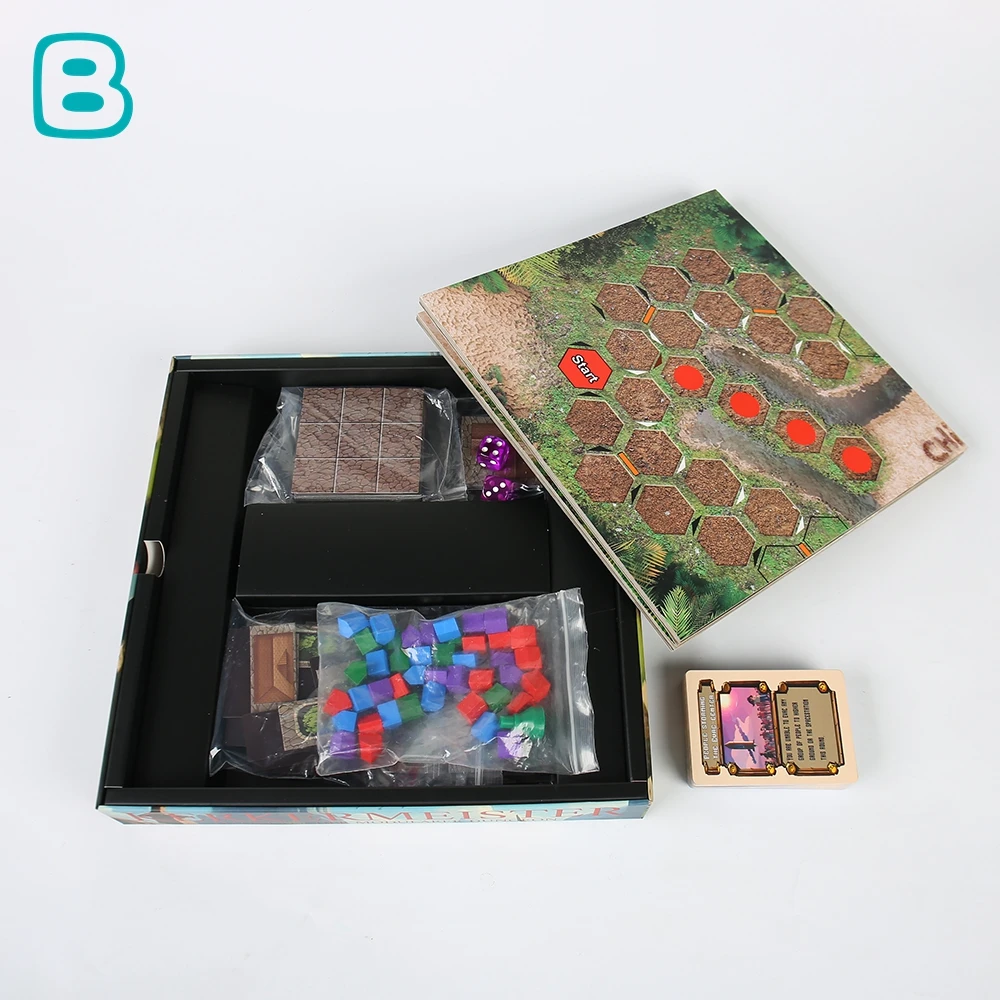 Factory Direct Sale Customized ludo Board Game For Kids Life Quarter Fold Board Game for Family