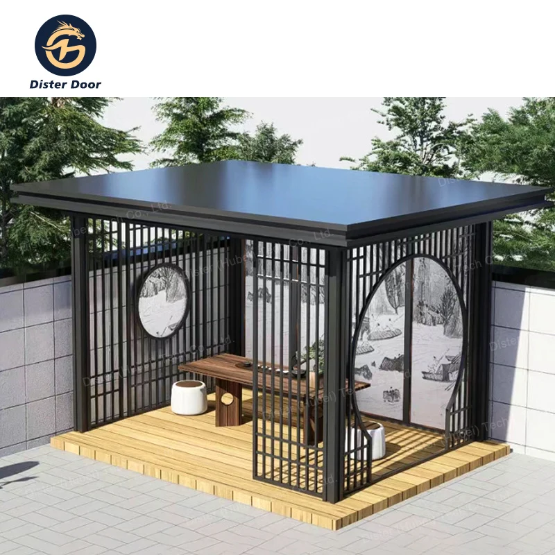 Premium Quality Outdoor Chinese Aluminum Starrysky roof insulation board Roof Waterproof Insulation Bioclimatic Sunshade Pergola