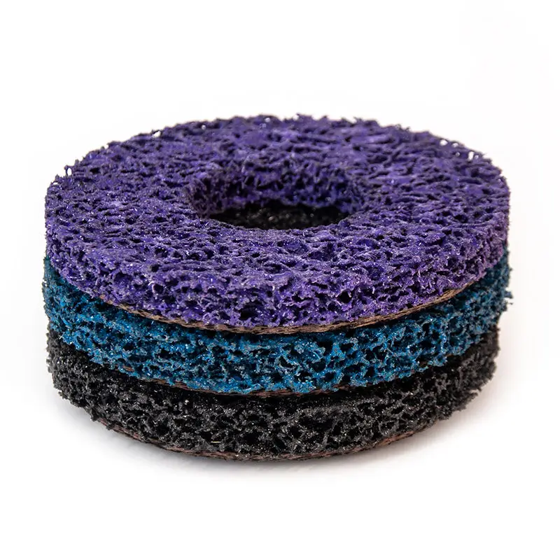 115mm Purple Grinding Wheels Abrasive Strip and Clean Disc for Angle Grinders Removal Paint Rust