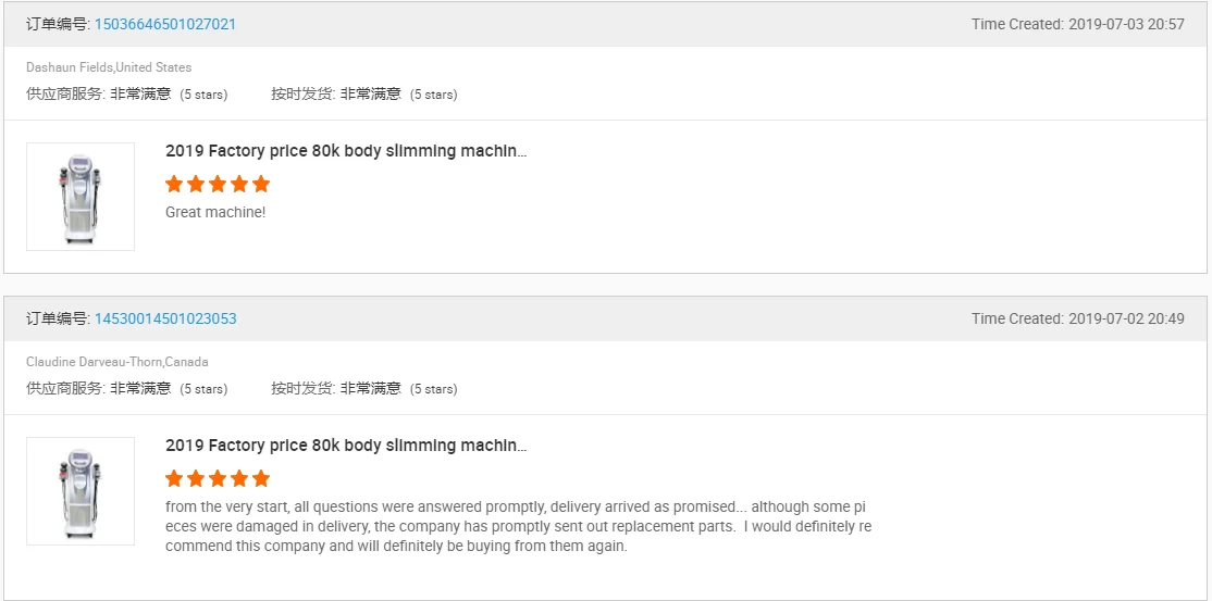 Ultrasonic body shaping machine 40k 80k  rf vacuum cavitation slimming machine