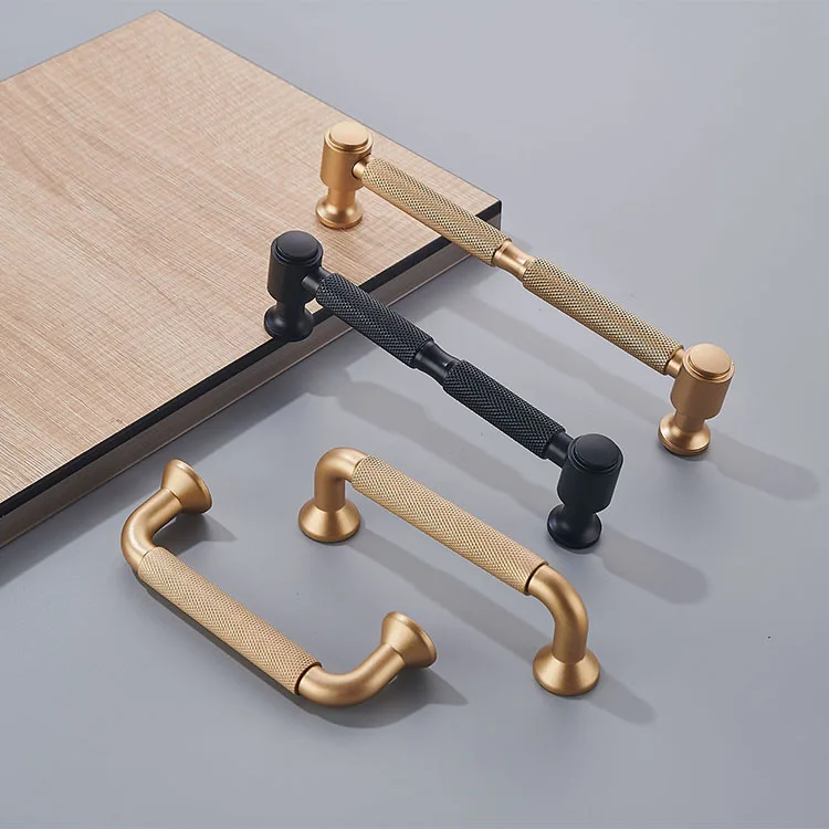 Zinc alloy new cabinet handles knurled pull round drawer handle cupboard hardware