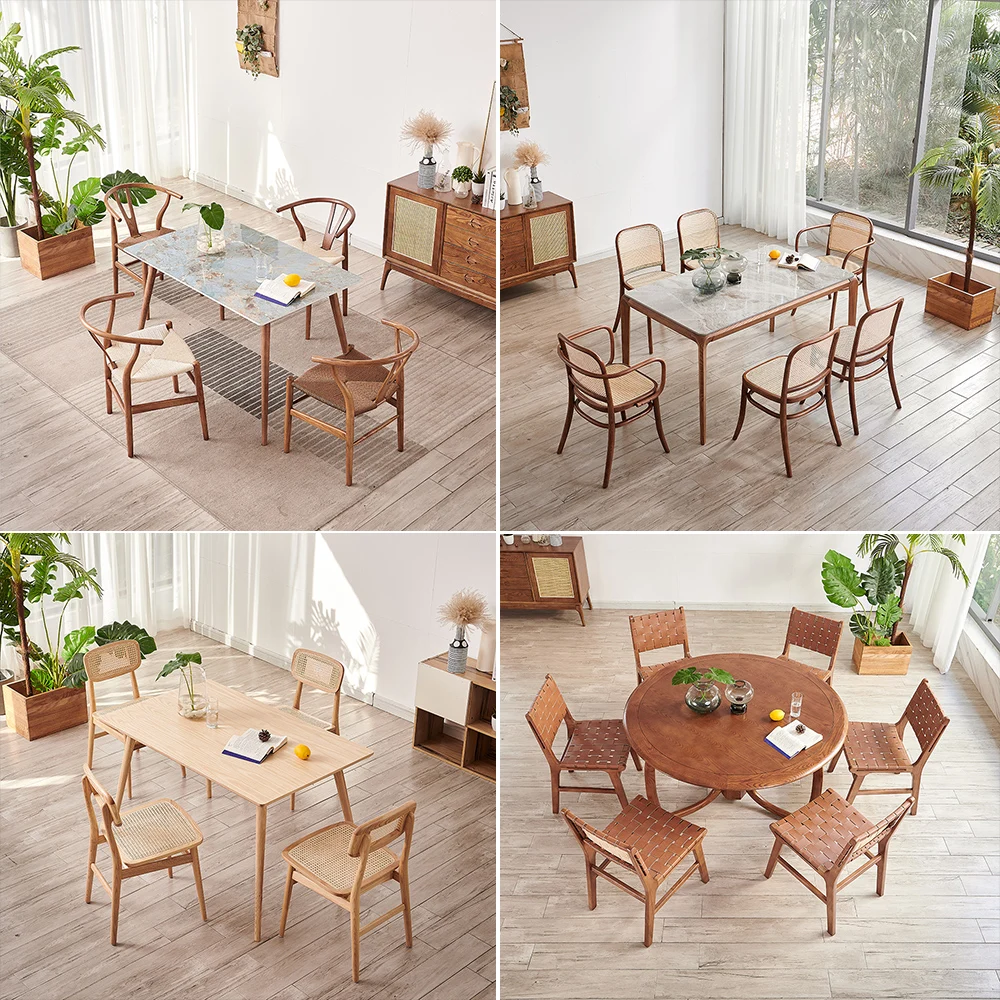 SUNLINK Chinese Home Glass Dining Table Glass Table Rectangular Dining Table