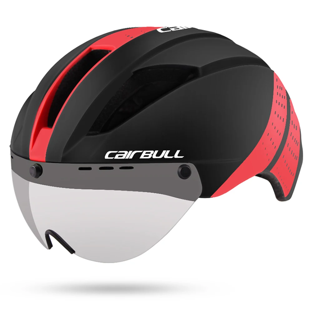 CAIRBULL VANISTAR OEM ODM Adults TT Bike Helmet with Shield Megnetic Lens Road Bicycle Helmet CE EN 1078 CPSC Certified