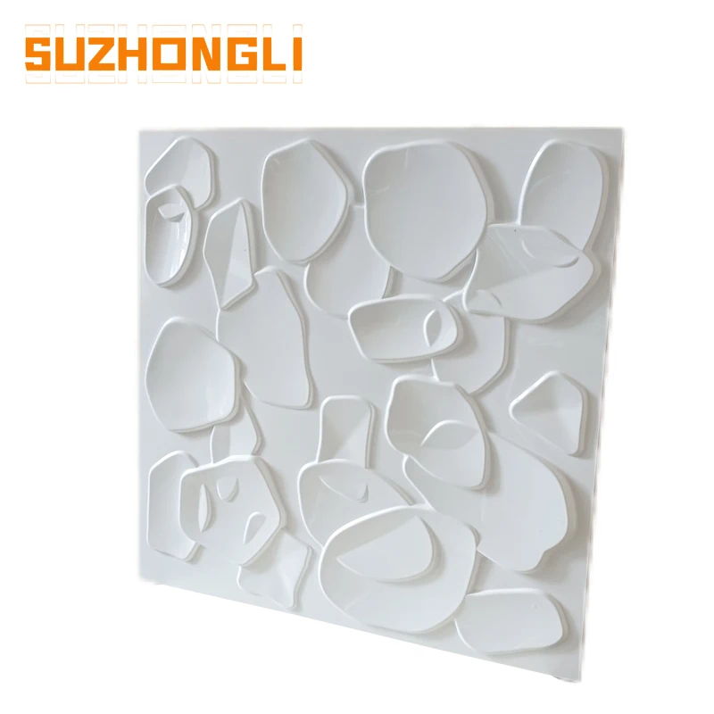 Wall decorative tiles 3d PVC Luxury vinyl wallpaper interior plastic 3d texture PVC wall panel