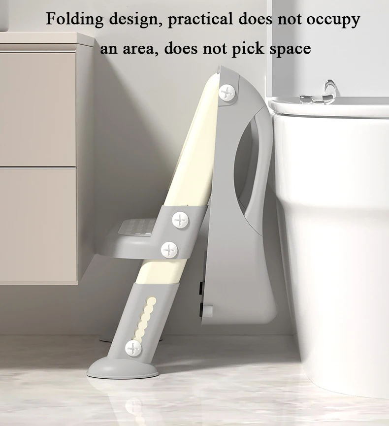 Eco-friendly Plastic Baby Potty Toilet Training Foldable Potty Ladder Toilet Trainer For Kids And Toddlers