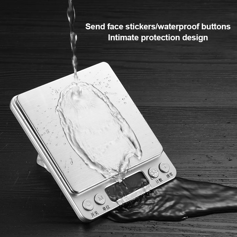 RAYSHINE Kitchen Electronic Scale Food Scale 5kg 10kg Weight Weighing Stainless Steel Digital Kitchen Scales with Lcd