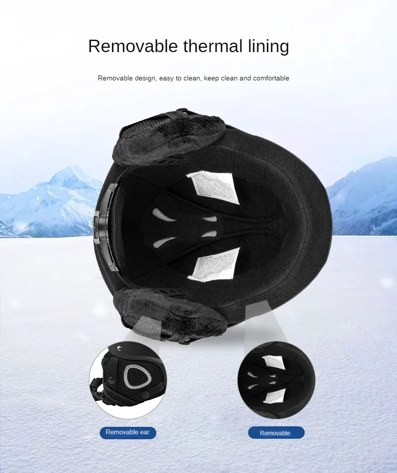 Custom Logo Composite Light Riding Helmet Safety And Warmth Outdoor Sports Ski Mountain Racing Bicycle Helmet