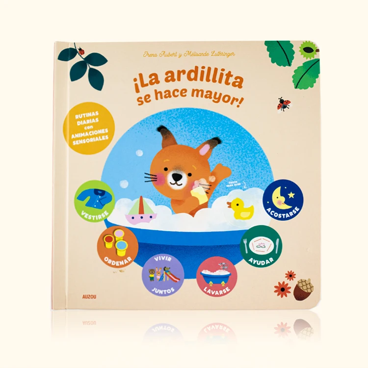 Wholesale picture Flap book printing english about Fox Family Life children story book