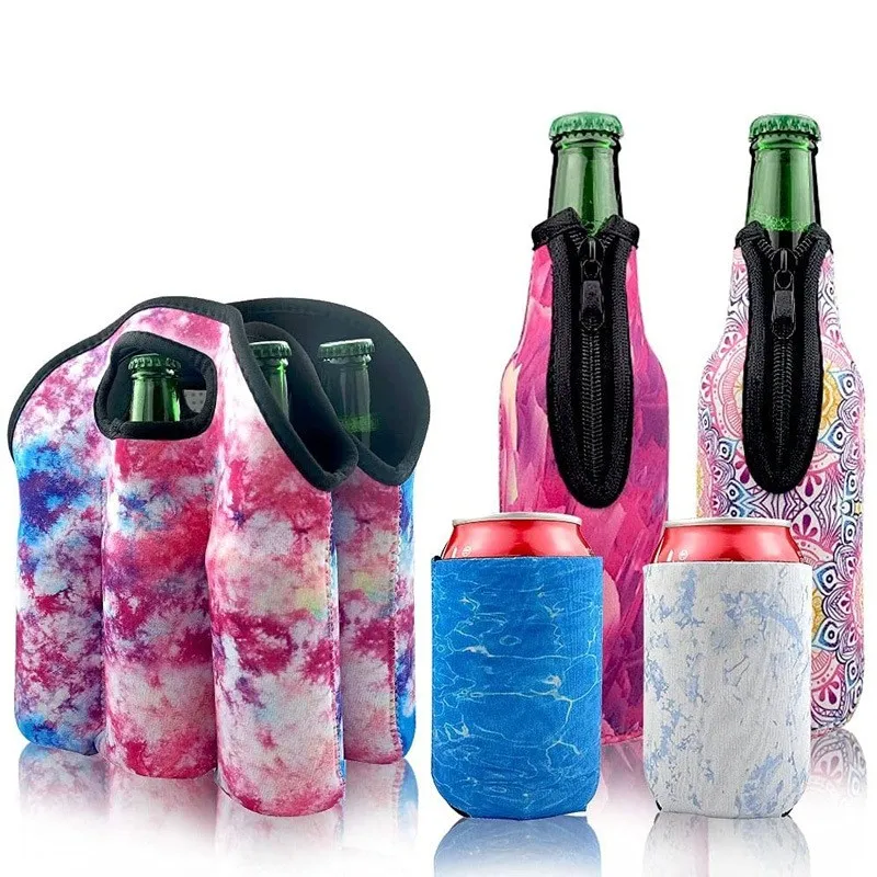 Eco-friendly Blue Color Cheaper price Neoprene Wine Bottle Holder Water Bottle Sleeve Carrier Bag Pouch Cover