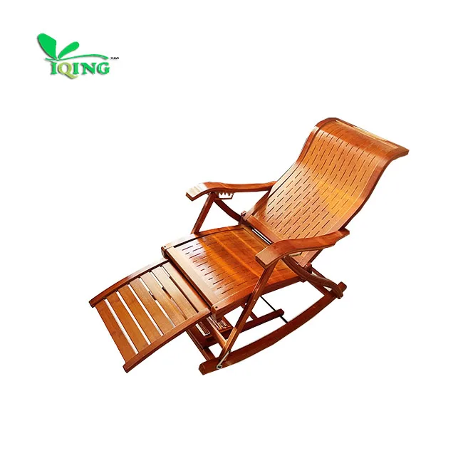 Rocking balcony household leisure folding adult elderly lunch break living room wood living room folding rocking dining chairs