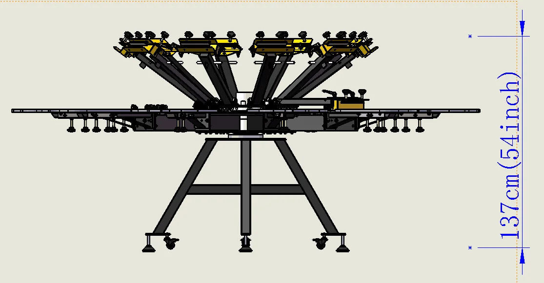 Ruida Manual Carousel 10 Color 10 Stations T-shirt Screen Printing Machine Offset Press Machine