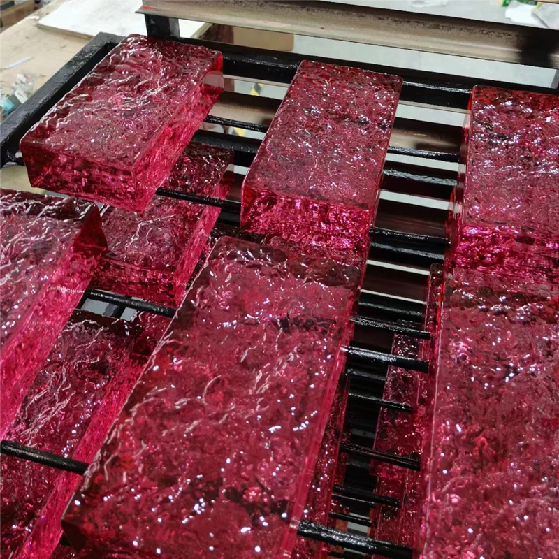 Low price glass block with hole colored glass block glass brick market price