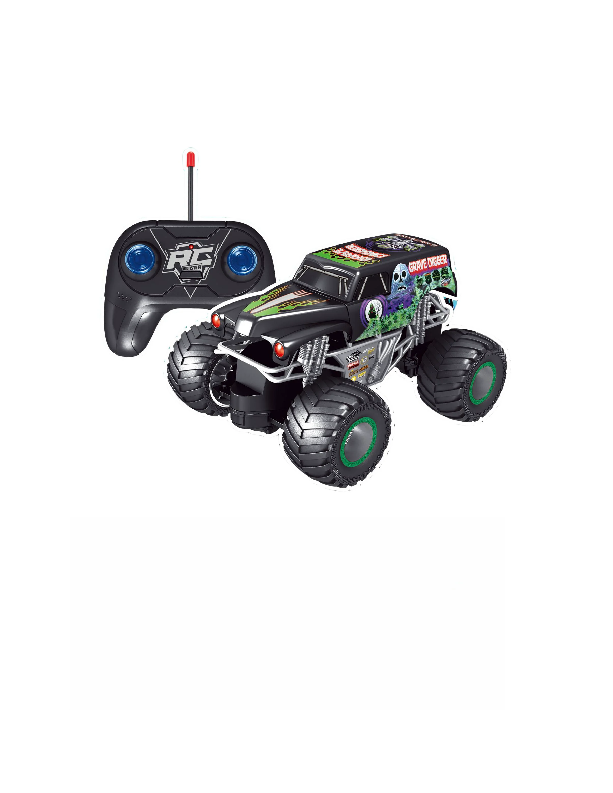 Shantou 1:20 Shark Design Remote Control Toy Car Kids USB Cable Included Off-Road Metal Monster Trucks Climbing Big Wheel