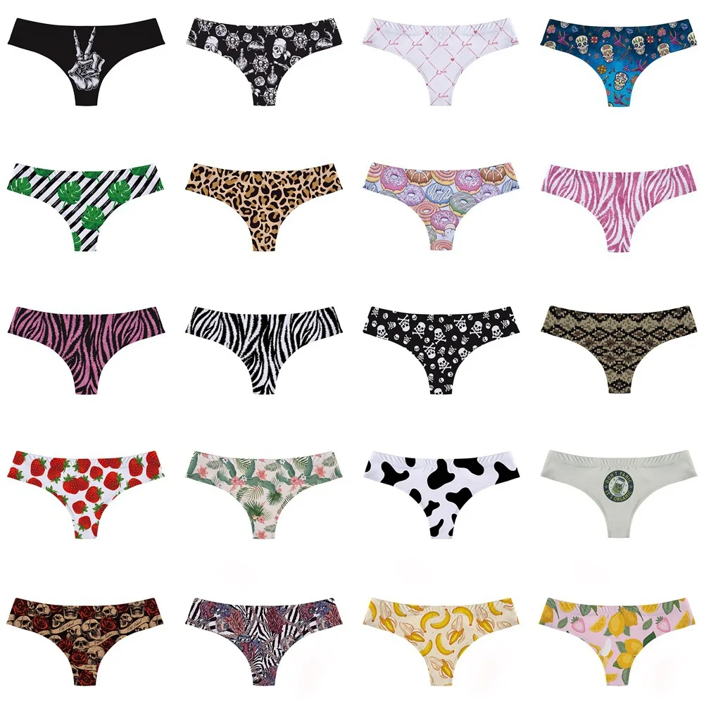 JUNXI DIVINUS Wholesale low MOQ Leopard Print bead g-string sexy woman underwear