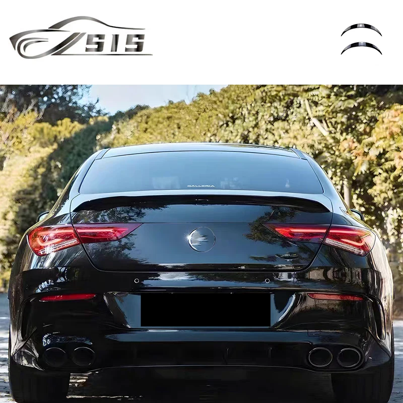 CLA-Class W117 2014-2016 Year Carbon Fiber Material Trunk Spoiler For W117 Rear Wings Boost Spoilers Bumper Diffuser Lips Parts