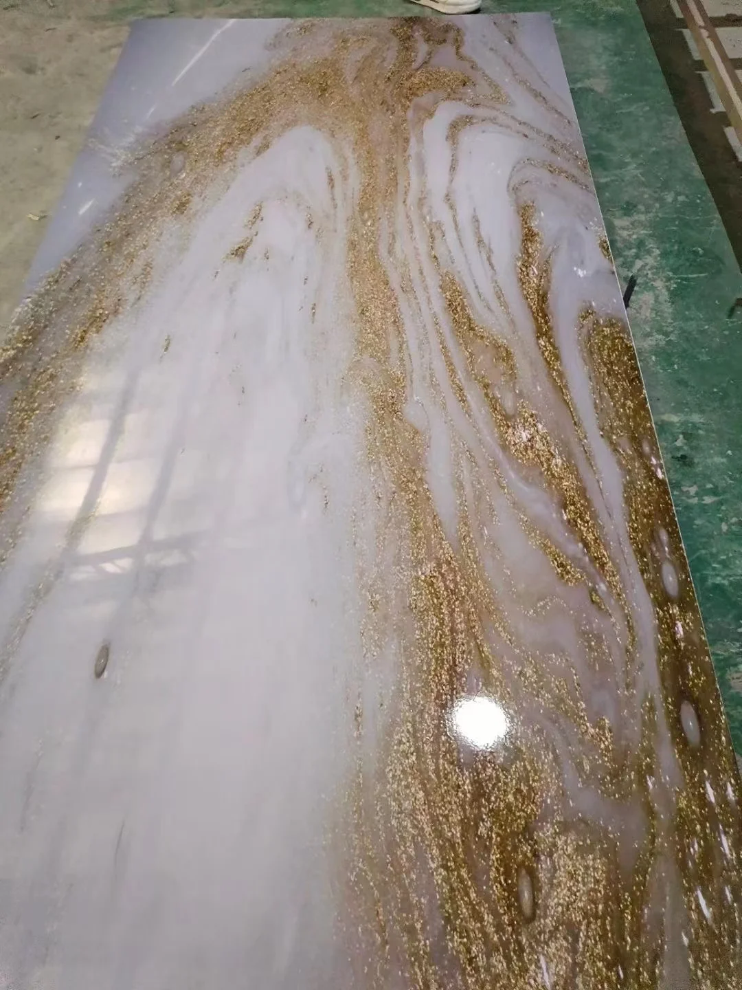 interior marble alternative wall panel 3mm uv board Custom TV background wall pvc marble sheet high glossy uv marble sheet