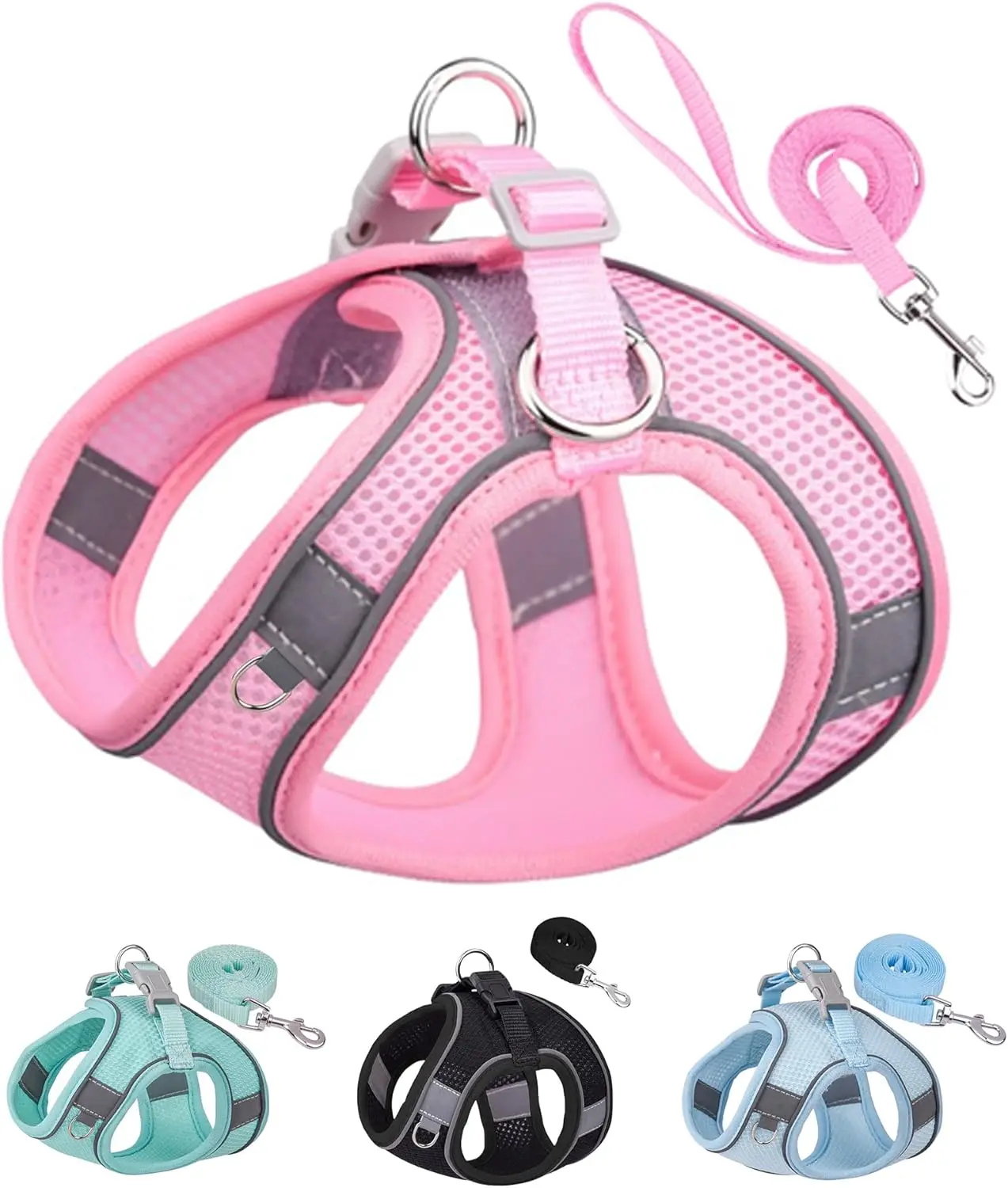 New Step-in Design Easy To Put On Puppy Harness And Leash Set Training