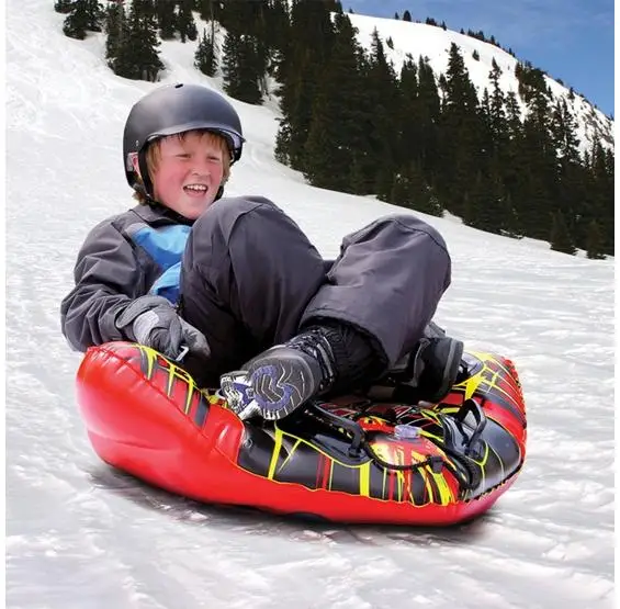 Winter Snow Ski Fun Heavy Duty PVC Inflatable Wing Sledge Manta Ray Snow Tube Sledge