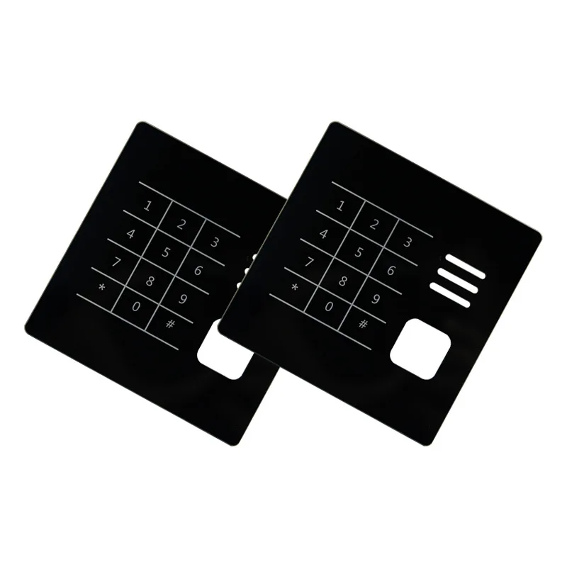 Custom Smart Touch Tempered Glass Smart Home Silk Screen Printed Tempered Glass Panel Control Panel Glass