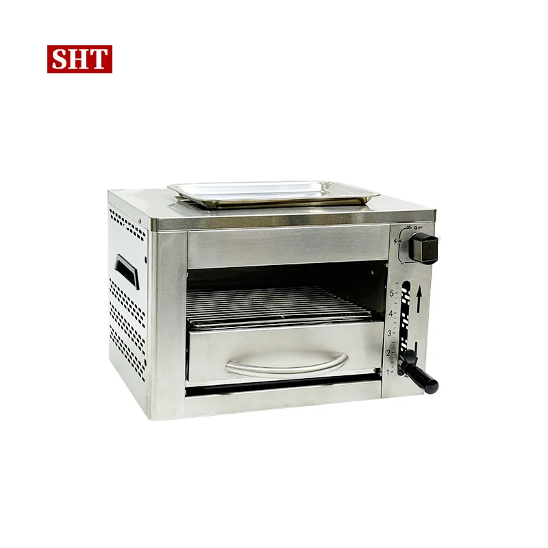 Пропановый газовый гриль из нержавеющей стали Настольный Быстрый приготовление стейка