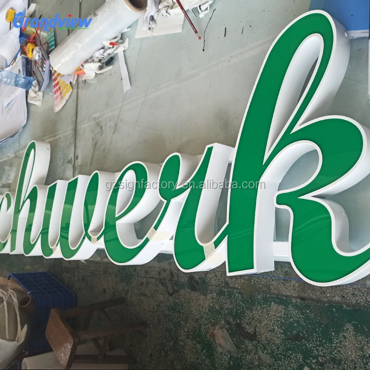 Business Shop Signs Company 3d acrylic logo custom led channel letter sign for store