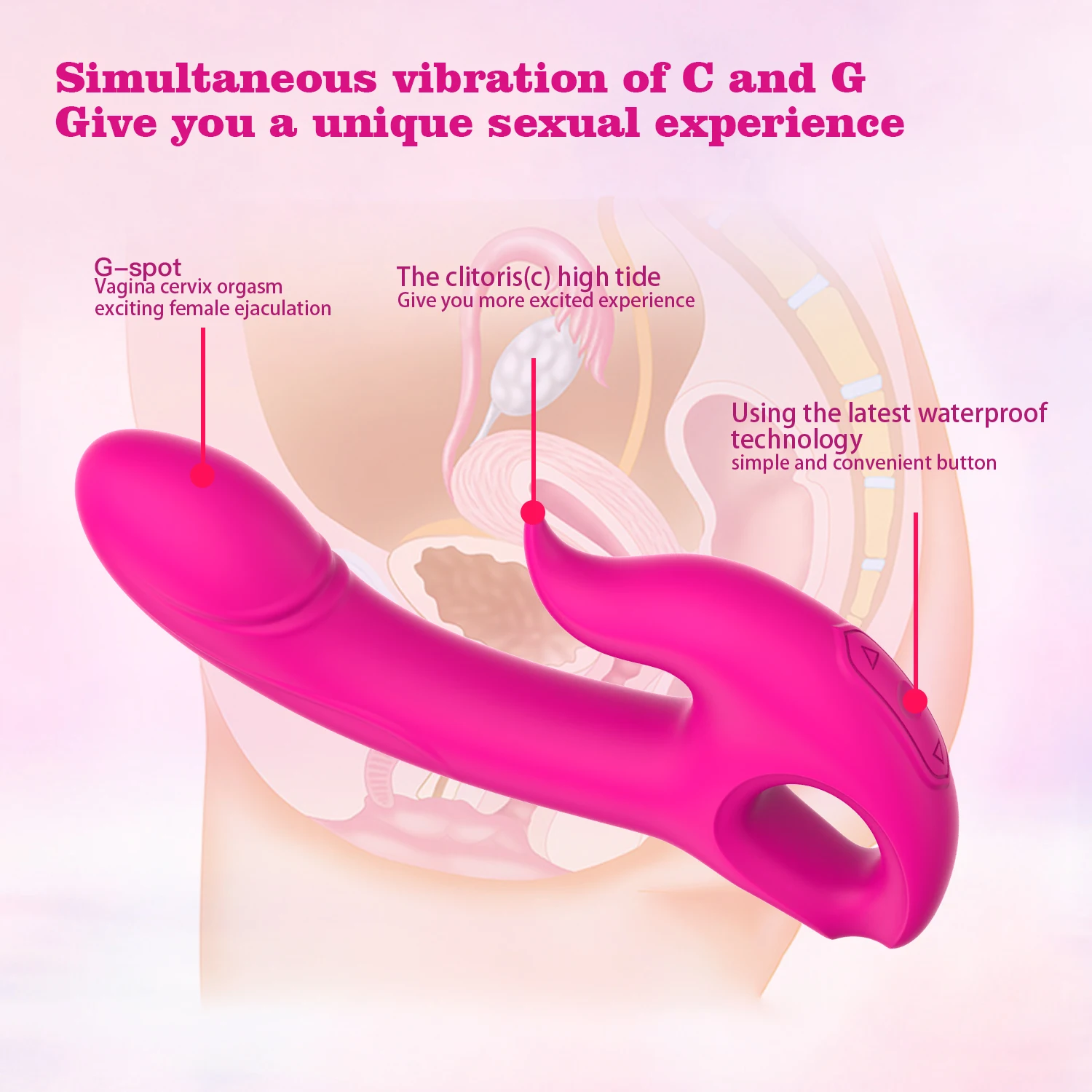 Ylove Soft Liquid Silicone Adult Sex Toy Vagina Clitoris Stimulation with Vibration Function for Couples Made from Silicone ABS
