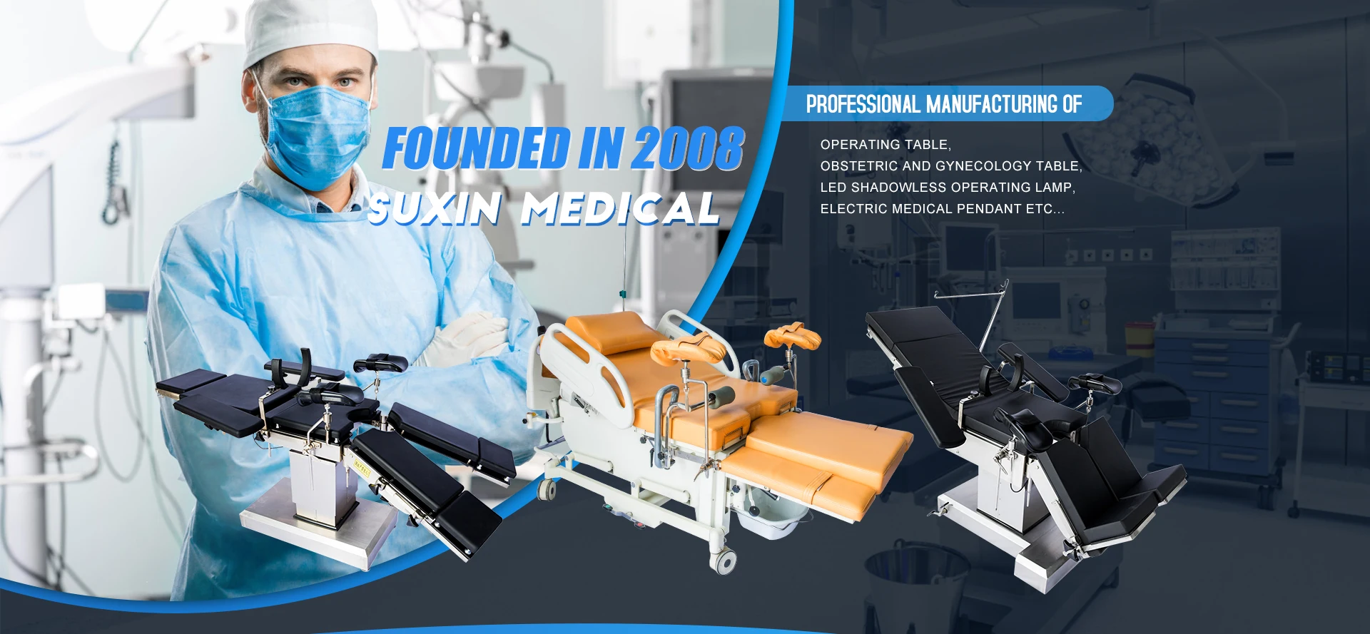 Hospital Medical Equipment Portable Obstetric Gynecological Examination Delivery Table