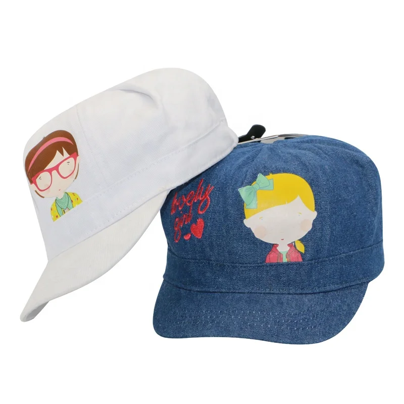 children caps for boys and girls, boys and girls hats with customized screen printing logo and embroidery logo