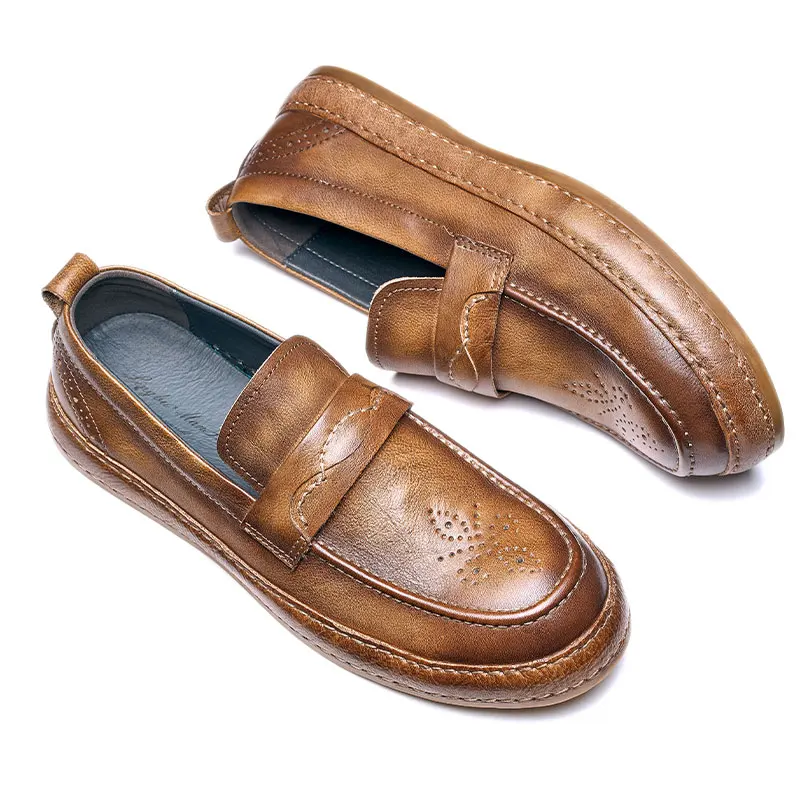 Wholesale Genuine comfortable classic casual leather man shoes for men new styles dress shoes