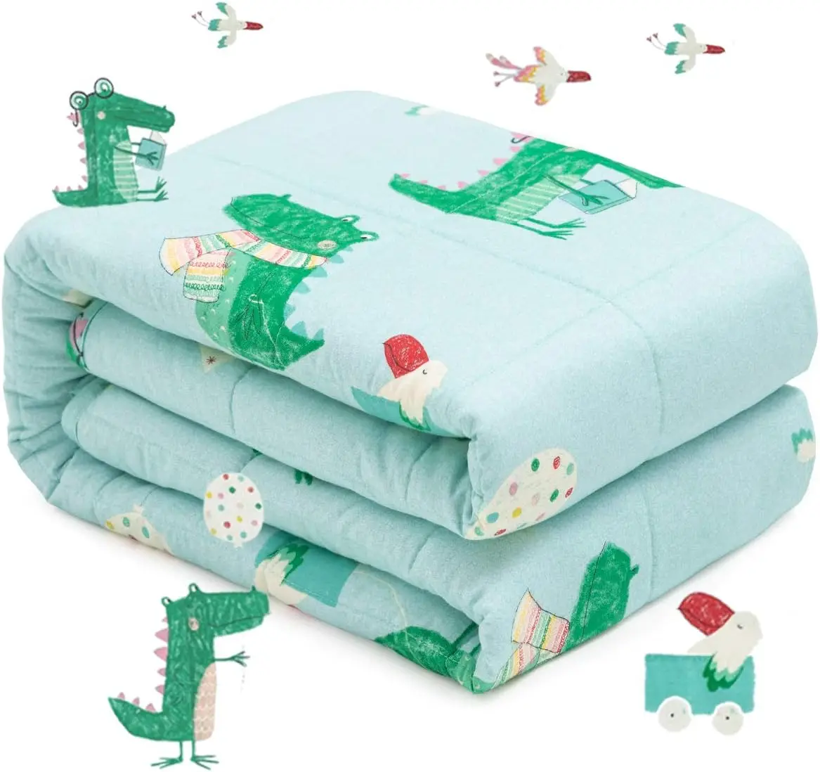 Premium Cotton Fabric Calm Sleep Weighted Blanket Knitted Technics Wearable for Home Hotel Travel