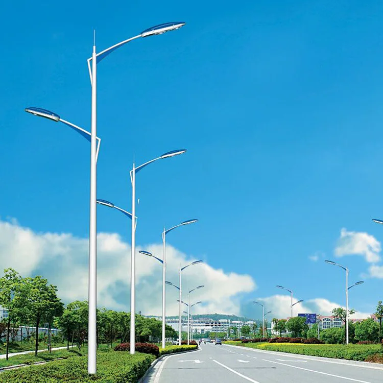 Professional manufacture outdoor decorative antique cast iron street lamp post led garden pole light