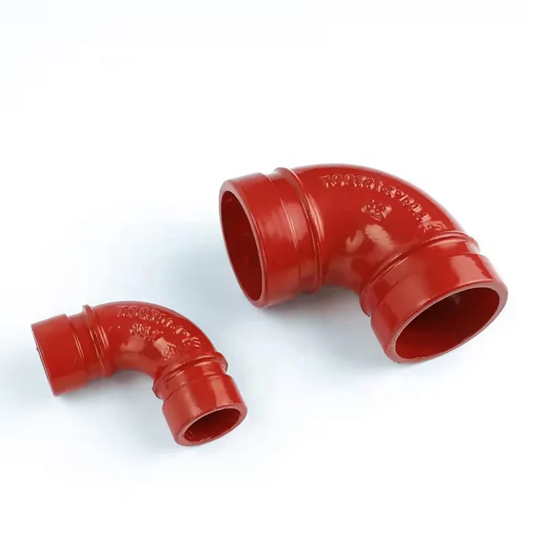 Fire fighting grooved steel Pipe Fitting  Products Flexible Coupling elbow Tee for preventing fire
