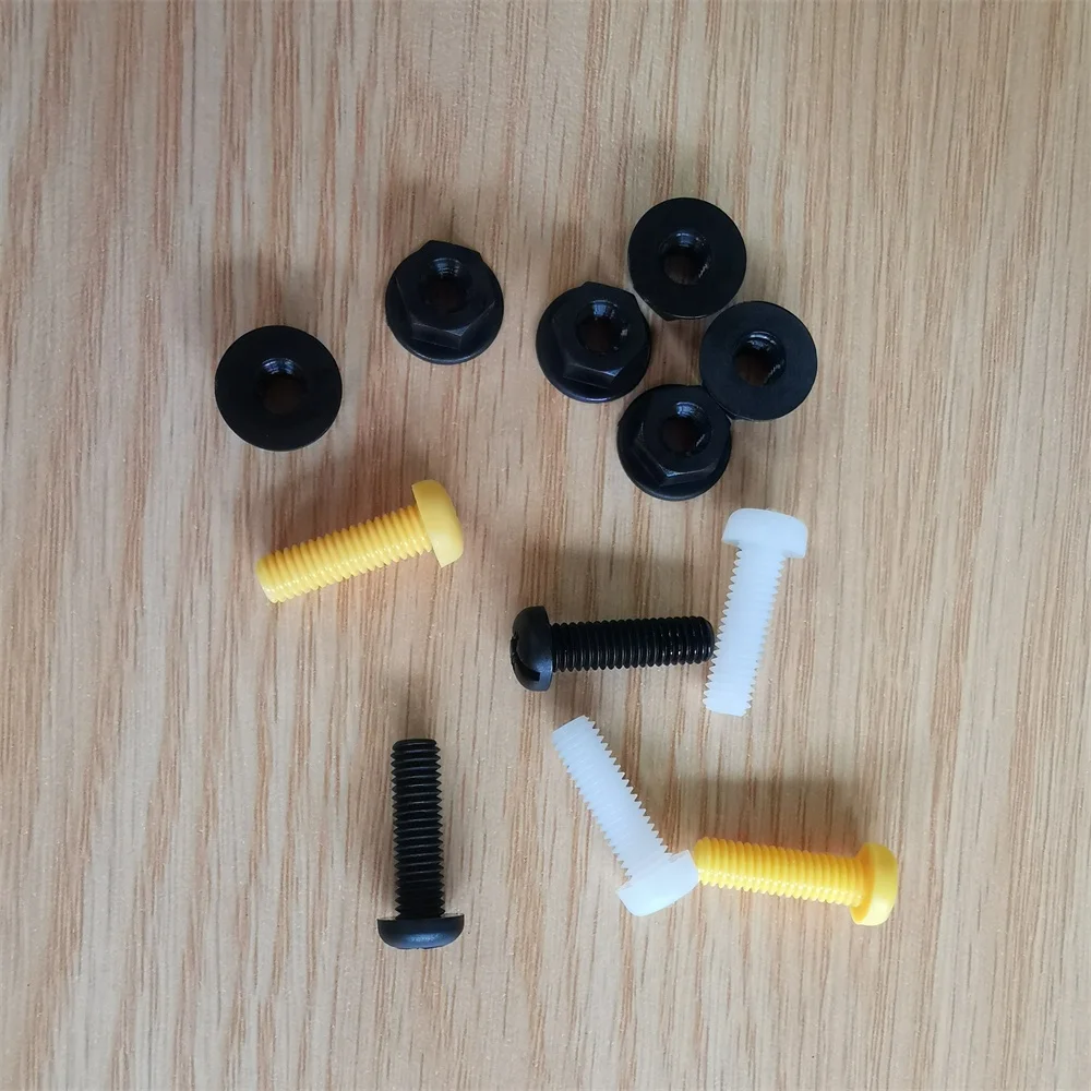 Car Number Plate Self-Tapping Screws Fasteners M6x20 With Black Nuts