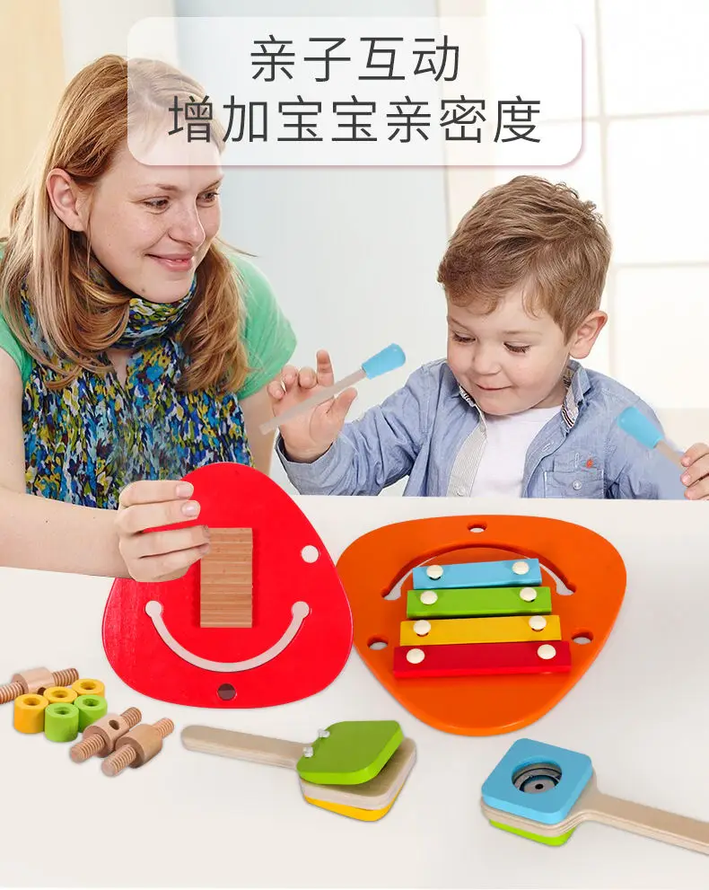 New Arrival Educational Play kids Wooden Xylophone Musical Instrument Set Toy For Kids