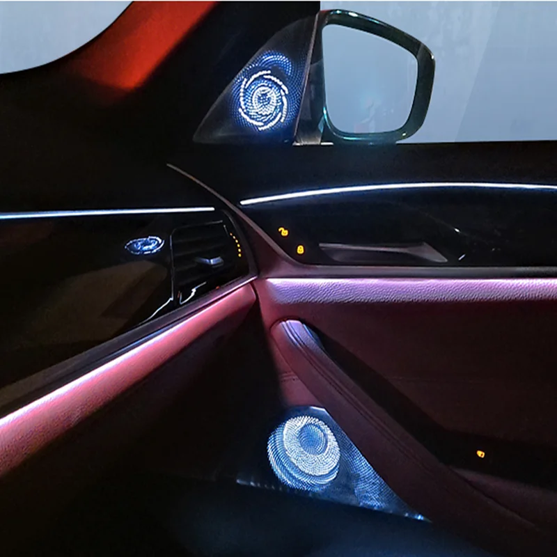 Car luminous speaker for BMW 5 Series G30 LED tweeter decorative panel, ambient light cover, synchronous ambient light