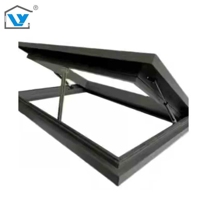 Ultra High Quality Aluminum Alloy Frame Skylight Windows Double Line Fixed Slimline Impact Low-E Glazed Vertical Industrial
