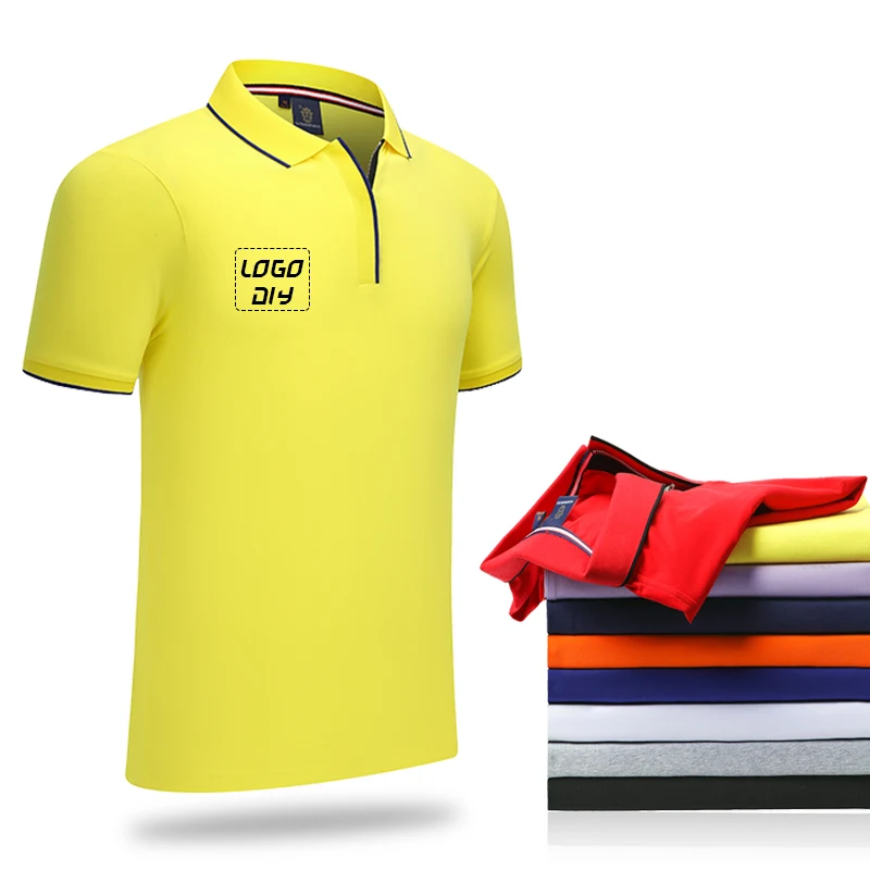 High Quality T shirt Blanks Cotton Korean T shirt Fashion Casual Custom Logo T shirt Polo For Men