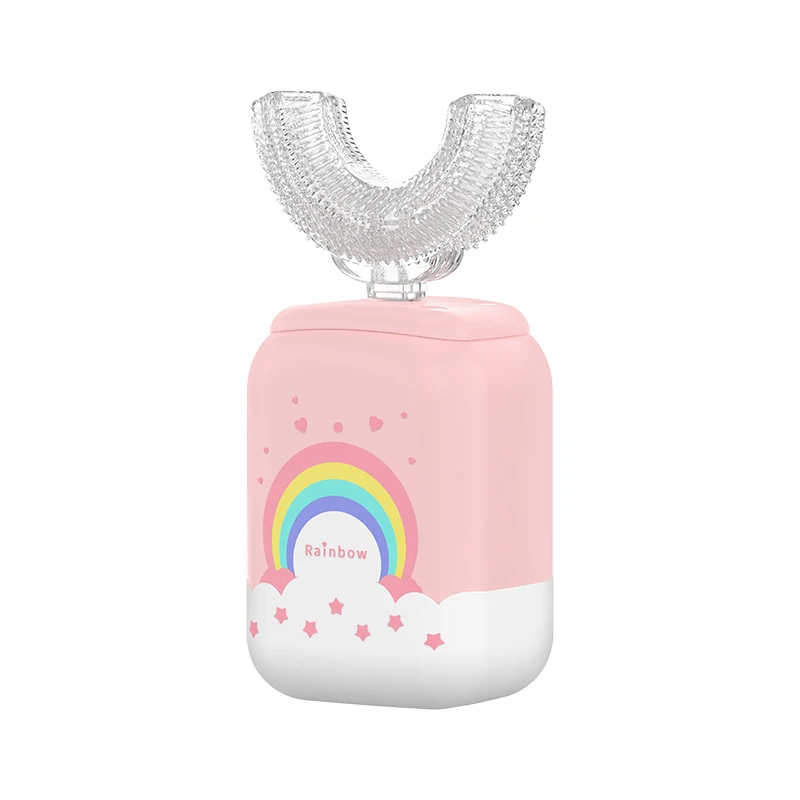 ODM high quality ultrasonic u kids electronic led  ultrasonic u toothbrush Brush your teeth to clean your teeth